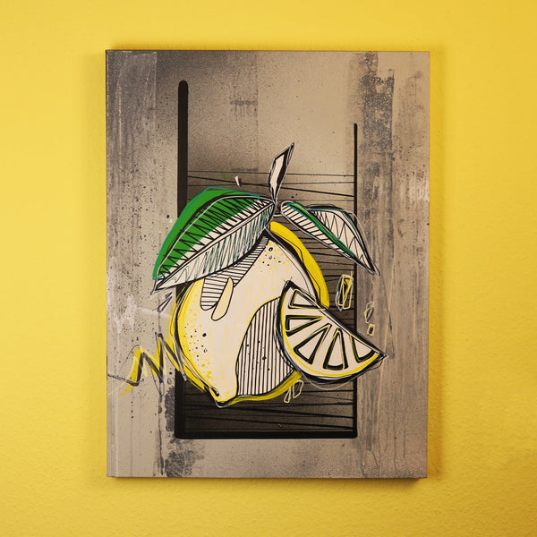Fitzel von die Citron | 80 x 60 cm | Louis Beton | Leinwand auf Keilrahmen - ButtwichLeinwandEssenFoodKeilrahmen