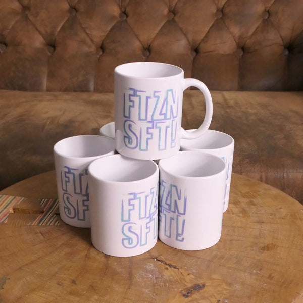 FTZNSFT! Blockschrift Tasse Keramik 340ml - ButtwichTasseBecherFTZNSFT!Kaffeetasse