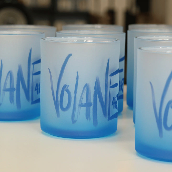 Volane Art Logo Glas Tasse 300ml 10oz Volane Made by Buttwich - ButtwichTasseGlasKaffeetasseMade by Buttwich