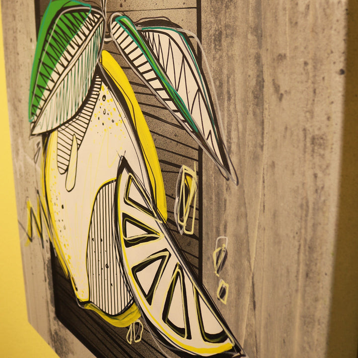 Fitzel von die Citron | 80 x 60 cm | Louis Beton | Leinwand auf Keilrahmen - ButtwichLeinwand